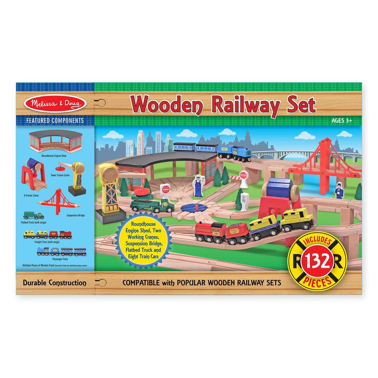 melissa and doug deluxe train set