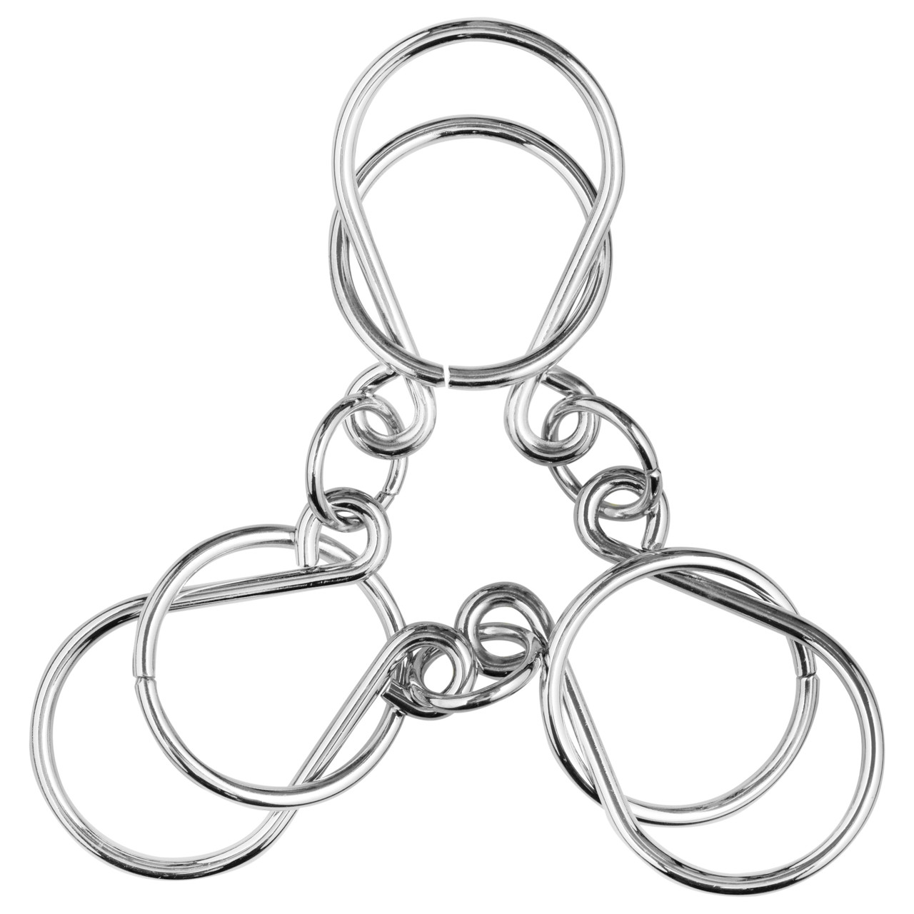Metal Chain Riddle Classical Mini Metal Puzzles For Brain Training 8 Piece Metal Wire ...