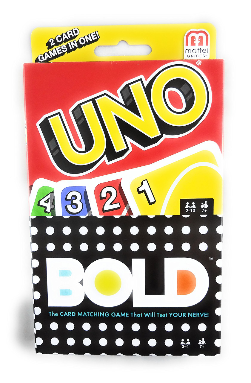 Uno Flip! and Bold Card Games - 2 games in one pack New Family Night Board  Game