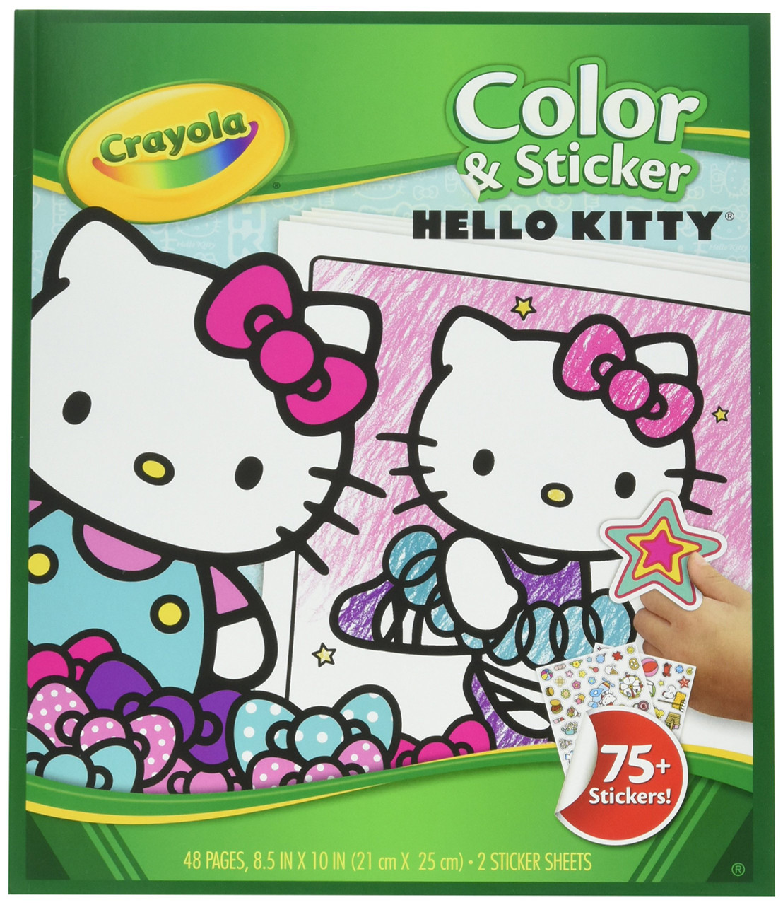 1 Set Hello Kitty Super Activity Set- Coloring Book, Stickers, Crayons & More!, Size: 13