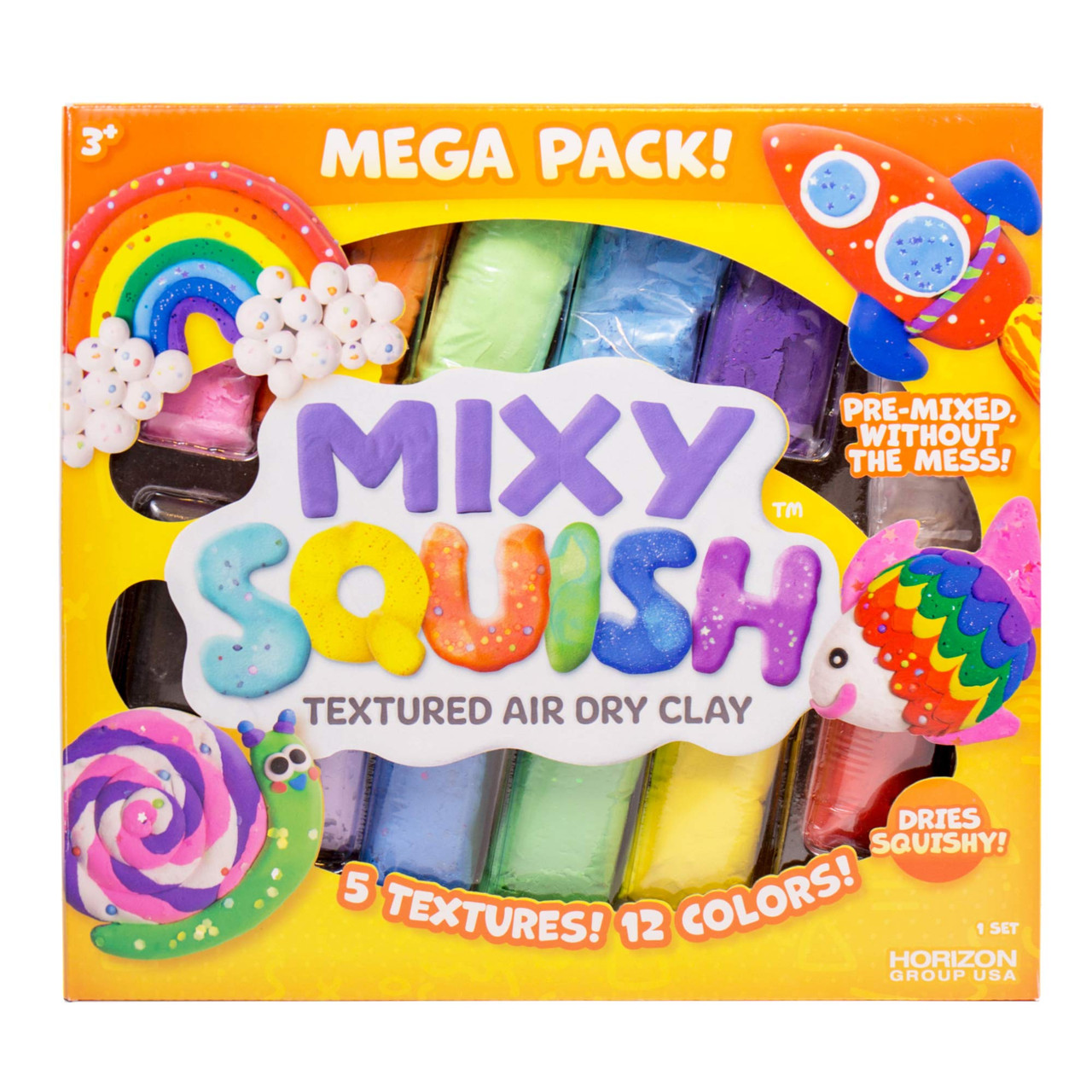 Mixy Squish Deluxe Pack by Horizon Group USA,Includes 20oz. of