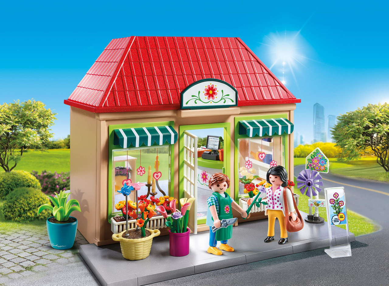 Playmobil My Flower Shop Playset, Colourful (70016) - Toys 4 U