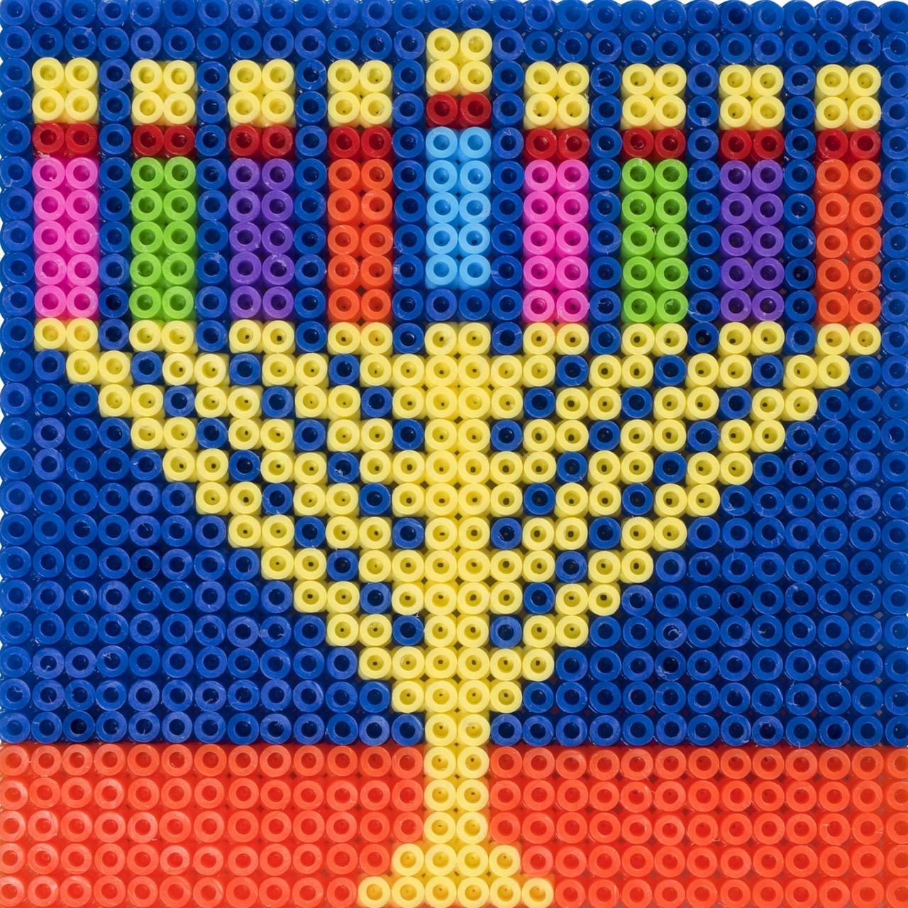 Chanukah Themed Melty Beads - Decorative, Multicolor Hanukkah