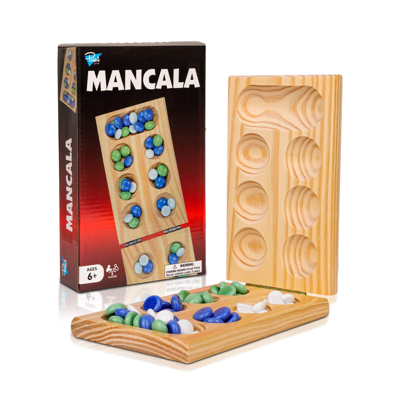 Ideal Classic Mancala Children 6 Years or Older Strategy 2-players Board Game 