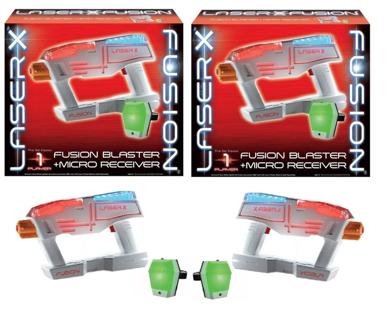 Laser X 2 Pack Fusion Blaster + Micro Receiver, Blaster Toy - One