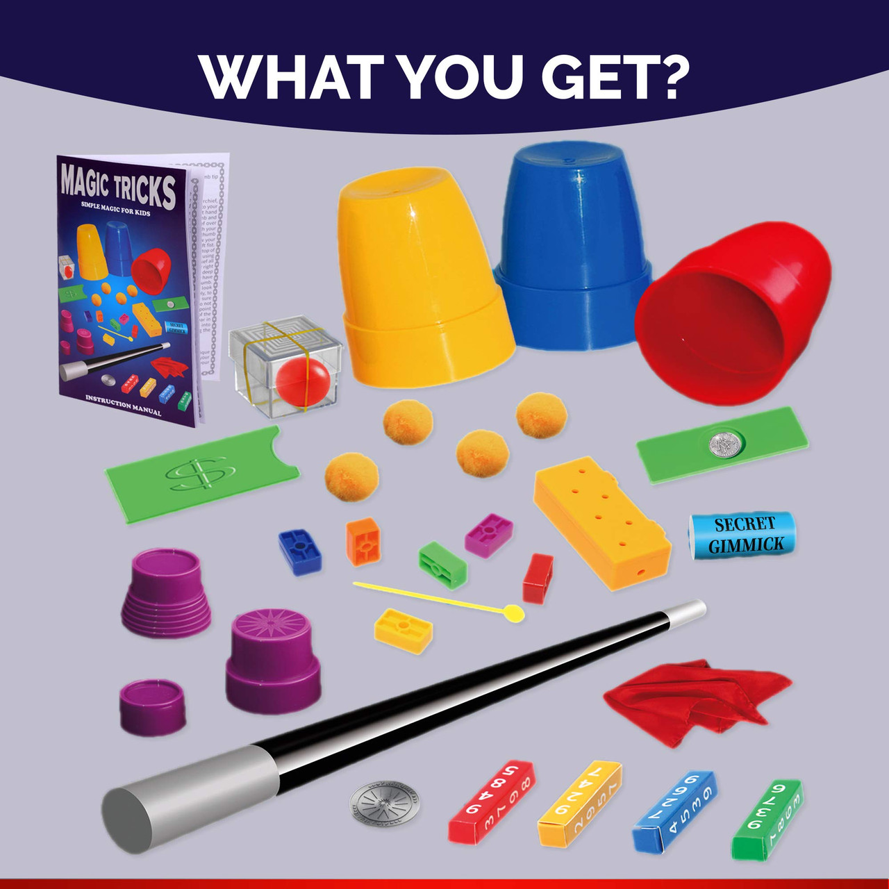 Playkidz Magic Trick for Kids Set 2- Magic Set with Over 35 Tricks Made  Simple, Magician Pretend Play Set with Wand & More Magic Tricks - Easy to