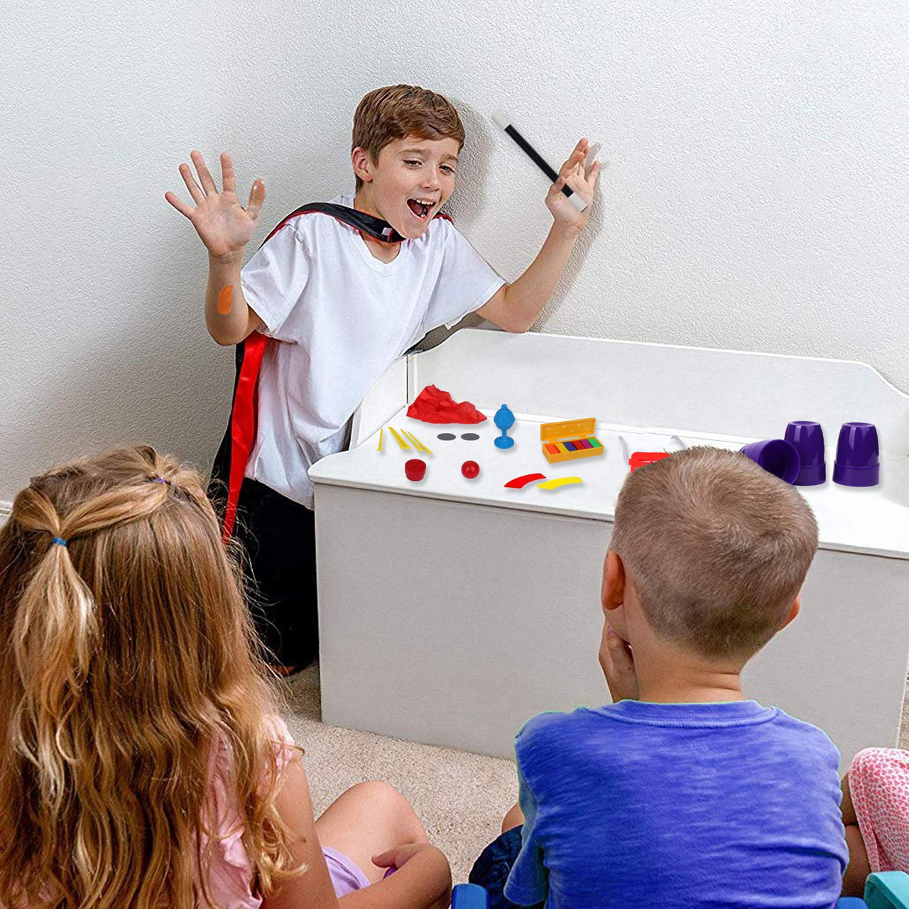 Playkidz Magic Show for Kids - Deluxe Set with Over 100