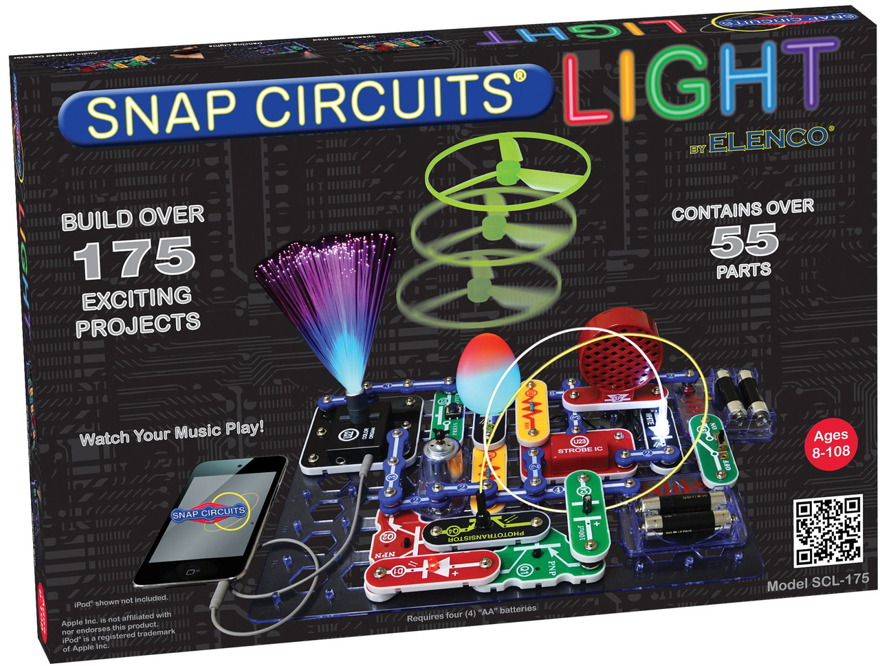 Snap Circuits LIGHT Electronics Exploration Kit | Over 175