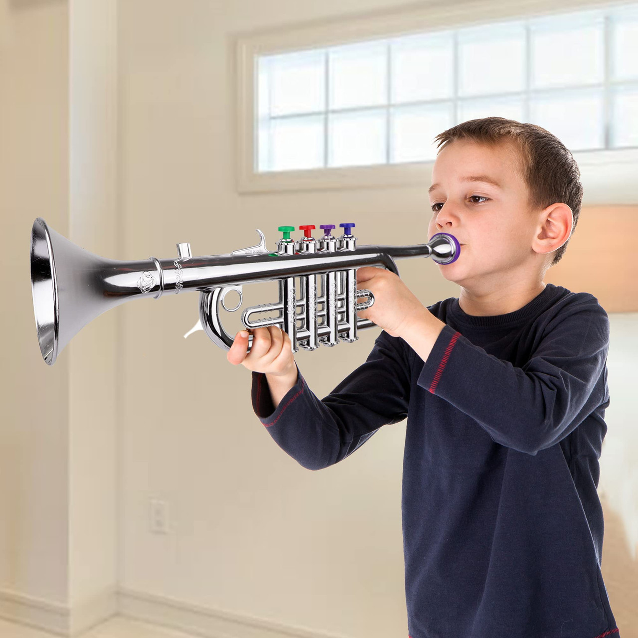  Click N' Play Toy Trumpet and Toy Saxophone Set for