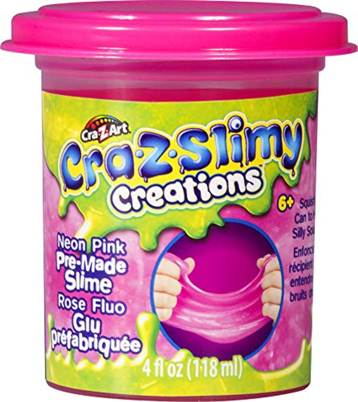 Cra-Z-Slimy™ Neon Pre-Made Slime Bucket 24oz, Five Below
