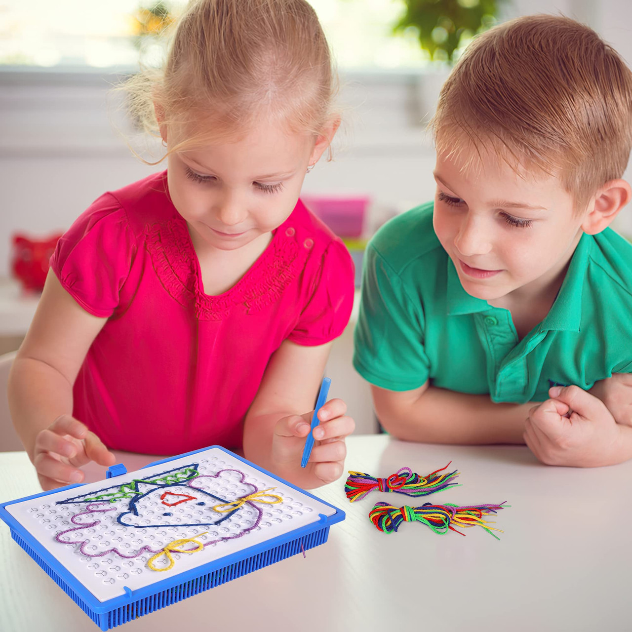 Playkidiz String A Picture Art, Unique Childrens Threading Toy