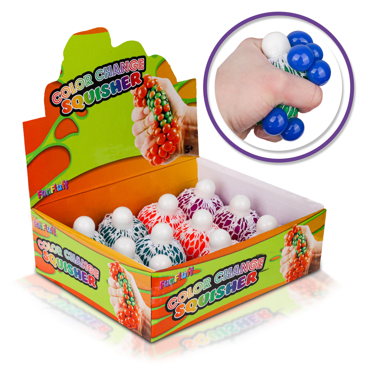 Stress Balls ​for Kids and Adults, 8 Squishies Balls Fidget Toys for Boys  Girls