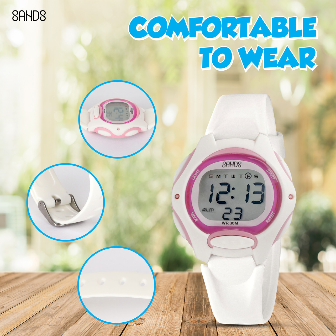 SANDS Pink Watch for Kids, Best Gift Idea, Waterproof, A lot of Fun  Features for Kids, Comfortable to Wear, Luminous Display, Ages 3+. -  Walmart.com