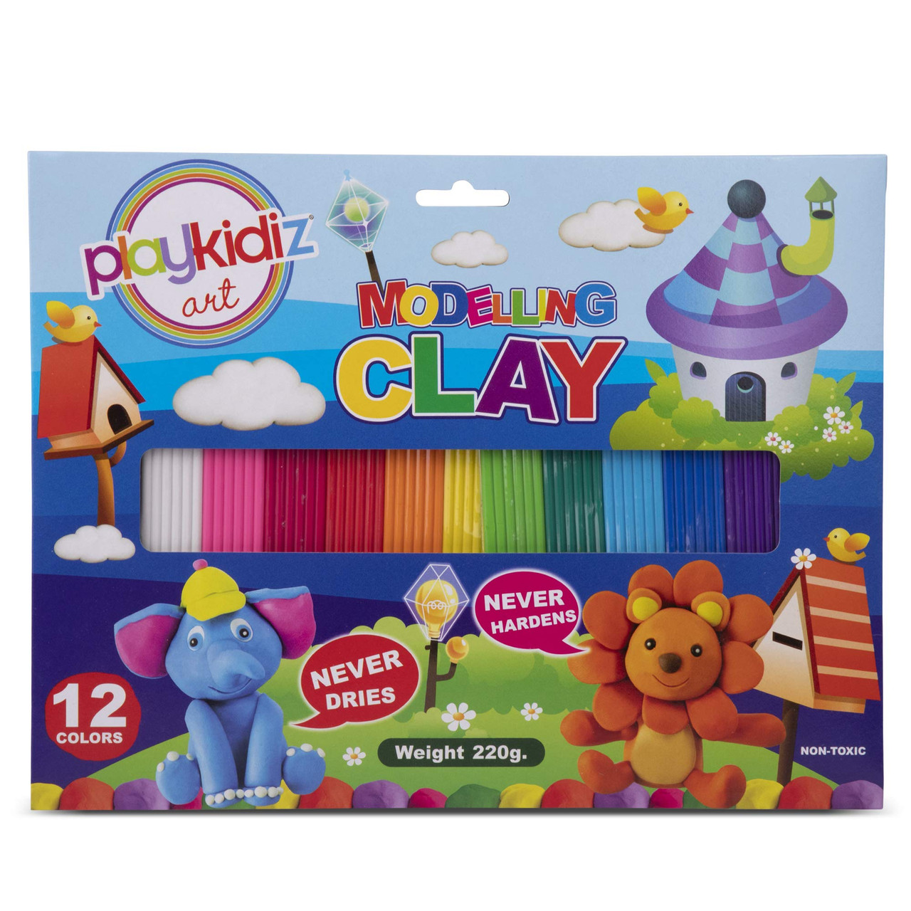 【美品】プレイヤーズキット 012〜014/play Playkidiz Art Modeling Clay 12 Colors, Beginners Pack 220 Grams
