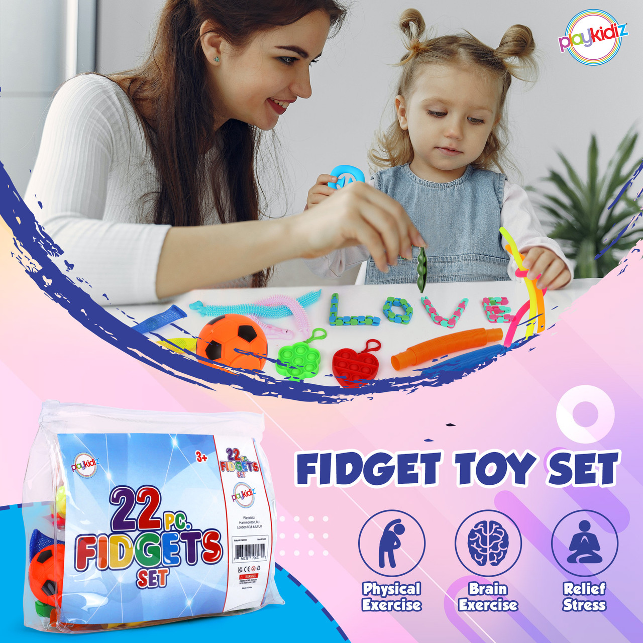 Fidget Toys Push Bubble Fidgets Sensory Toy Pop Fidget Toy For Kids Adults  Run..