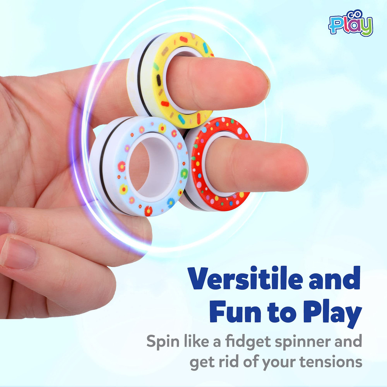 Amazon.com: MBOUTrising 9Pcs Magnetic Ring Fidget Spinner Toys Set, Newest  camo Fingers Magnet Rings, ADHD Stress Relief Magical Toys for Training  Relieves Autism Anxiety, Great Gift for Adults Teens Kids : Toys