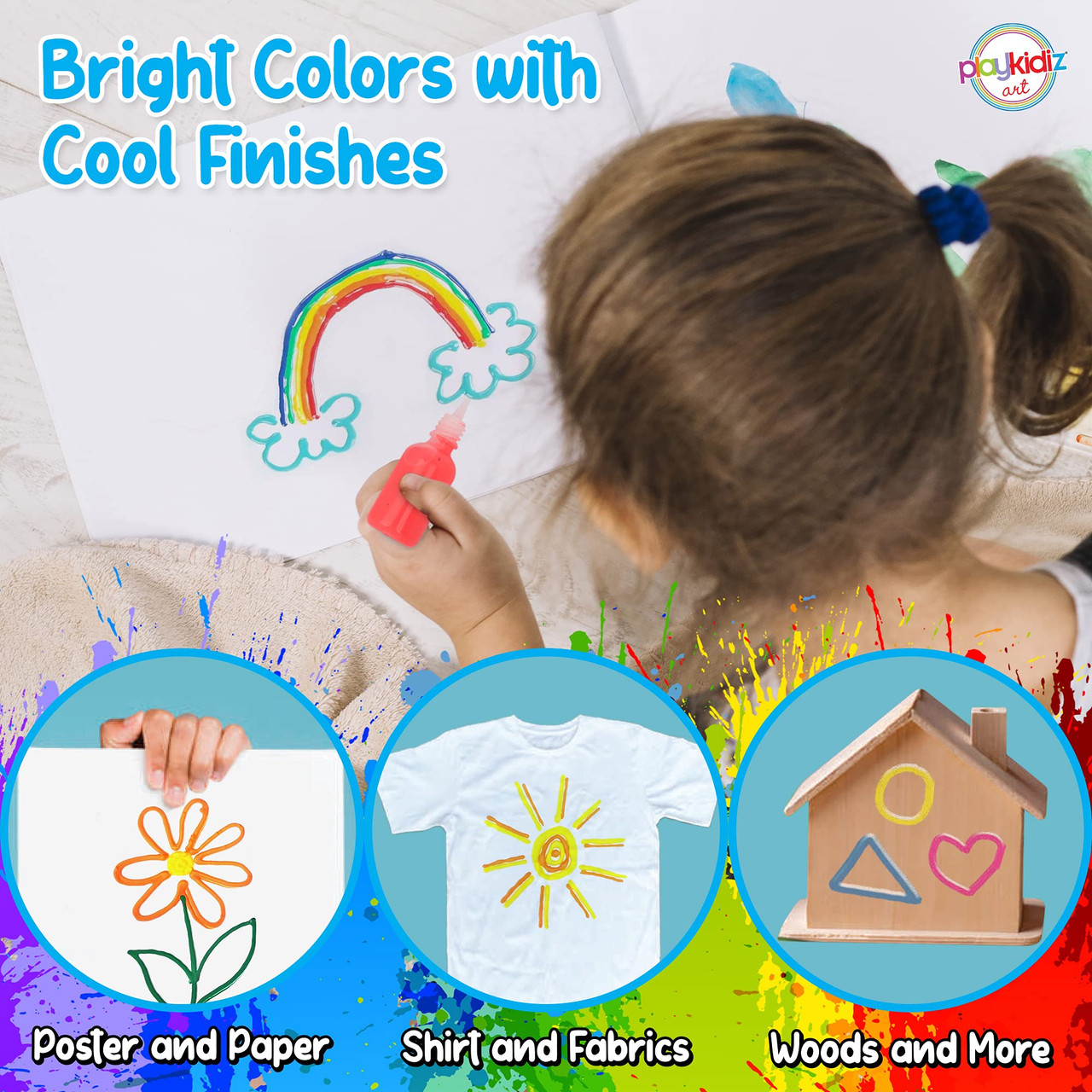 Non Toxic Poster Colour Paint for Kids - DIY Crafts for Children
