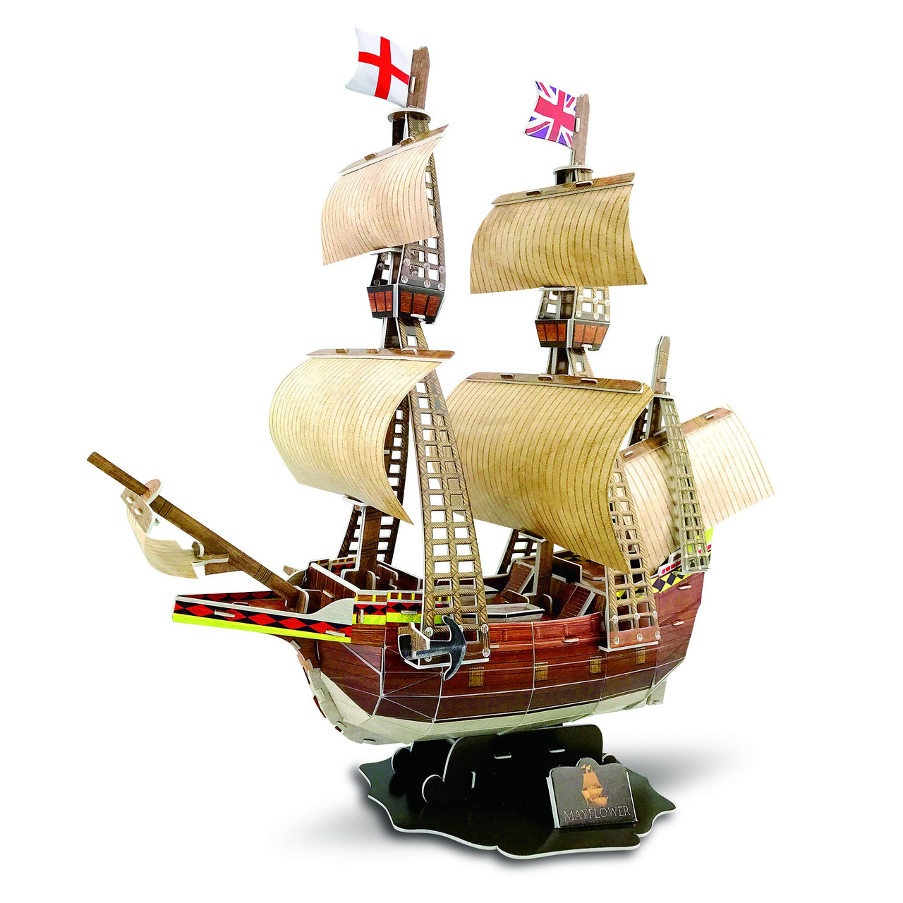 Puzelworx 3D Puzzles for Adult and Kids, Mayflower Model Kit