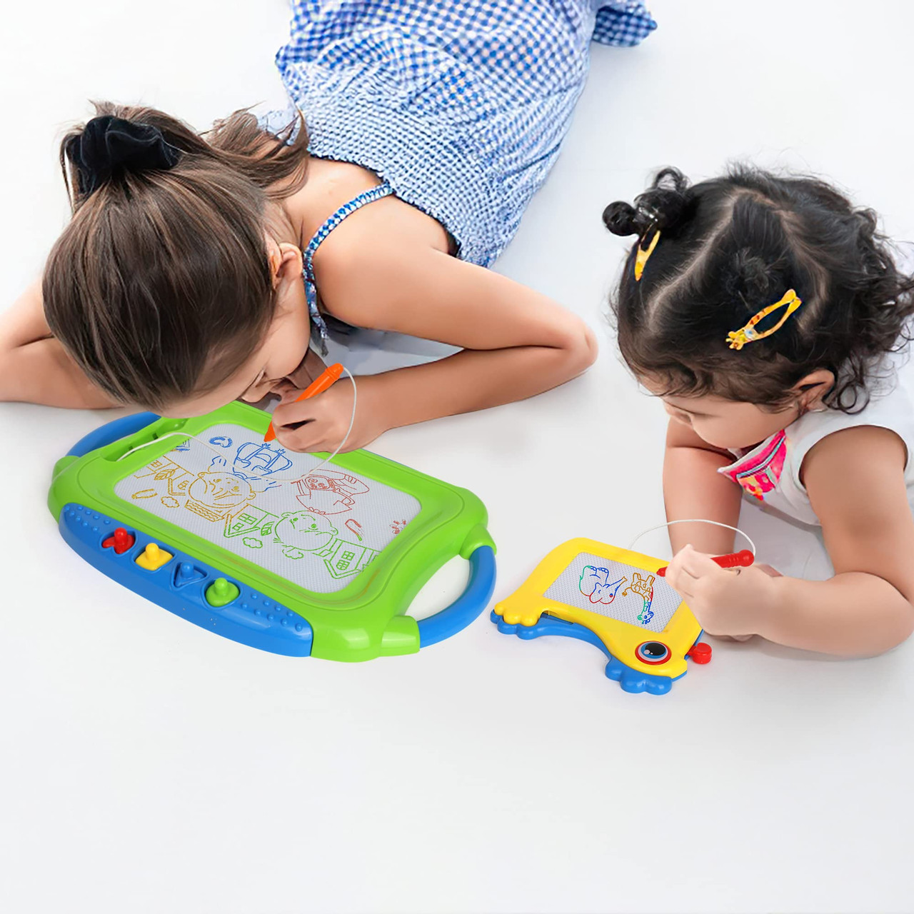 Playkidz 2 pack Color Doodler Magnetic Drawing Board Toy for Kids