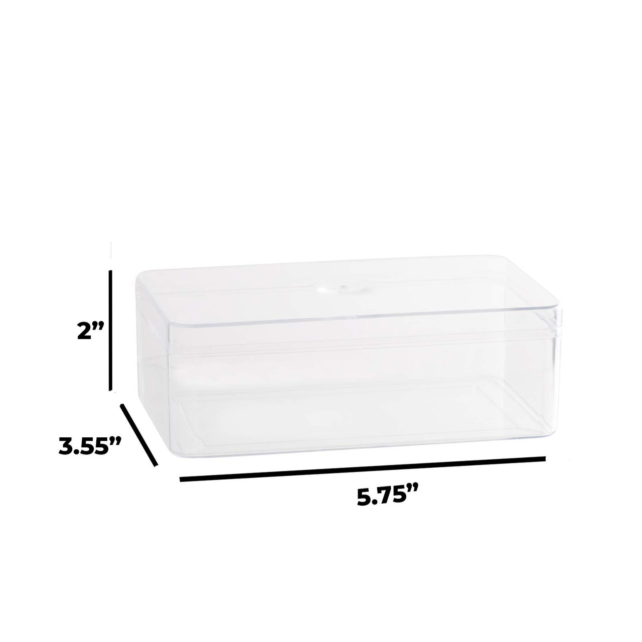 Hammont Clear Acrylic Boxes - 8 Pack - 5.75