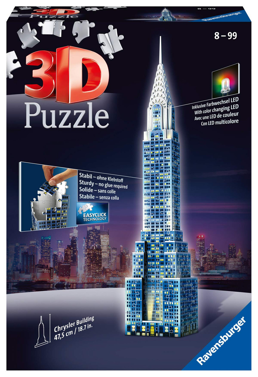 Puzzle 3D Empire State Building Night 216 pièces Ravensburger