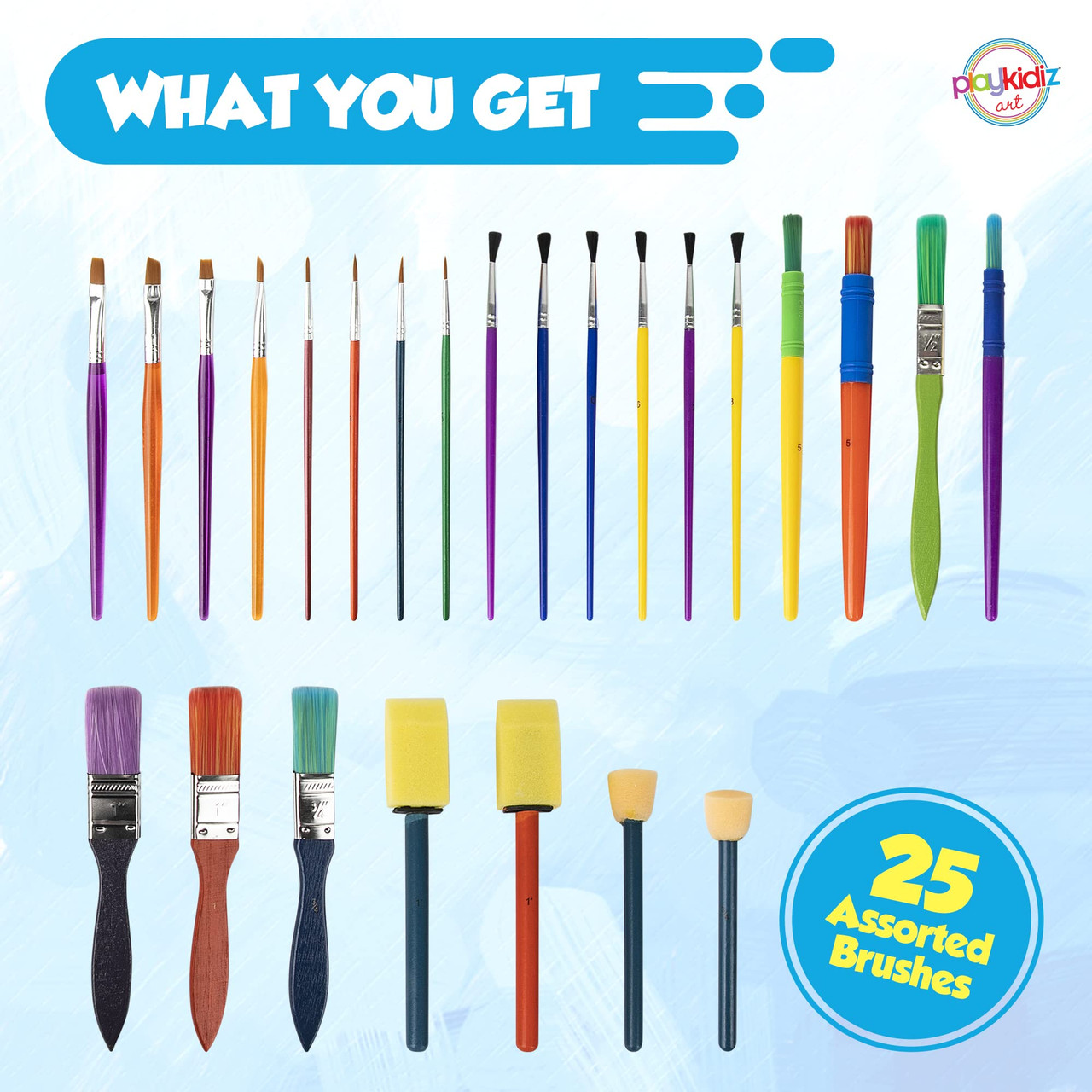 Paint Brushes for Kids, Paint Brush Set for Paint Party, Safe