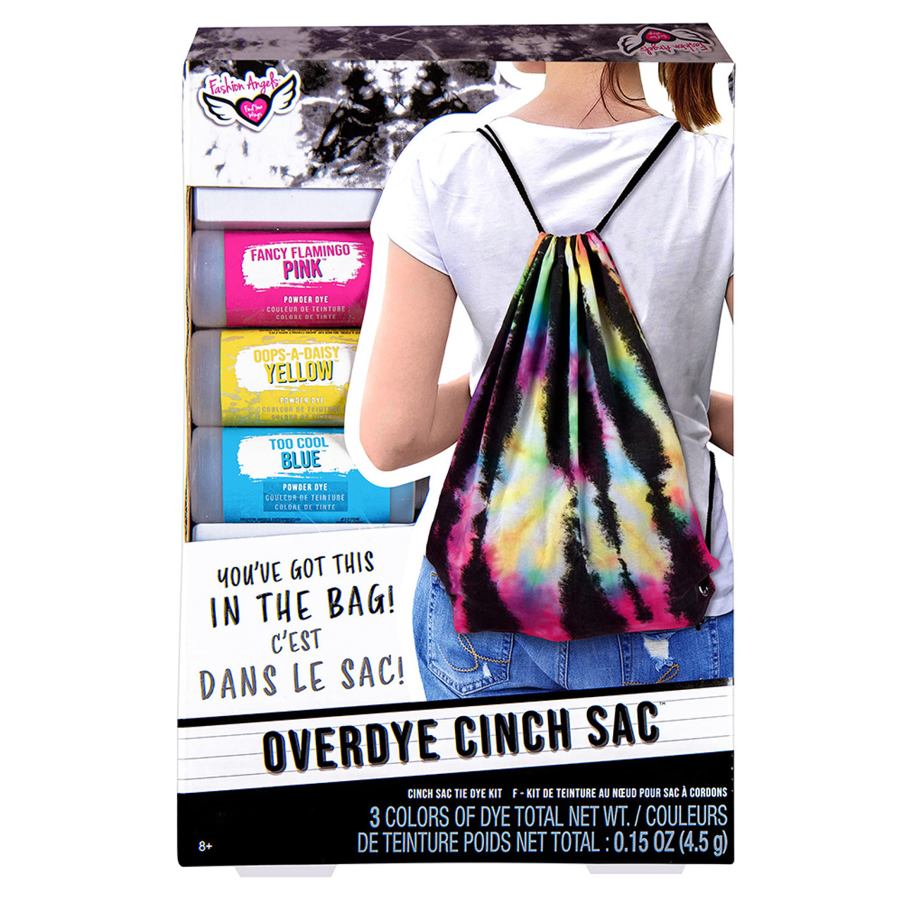 Fashion Angels Overdye Tie Dye Kit- (12708) Cinch Sak DIY Tie Dye
