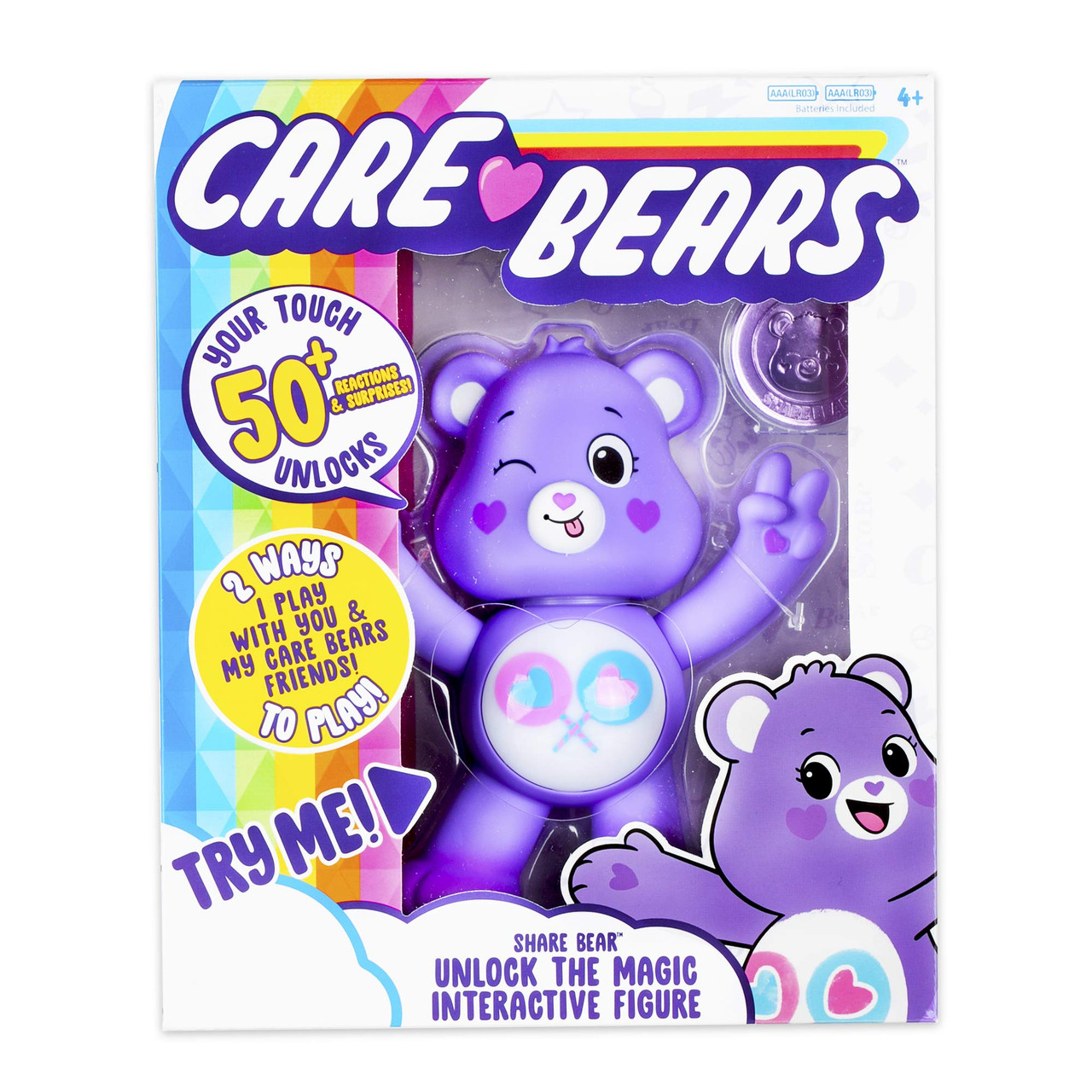 Care Bears Share Bear Interactive Collectible Figure - Toys 4 U