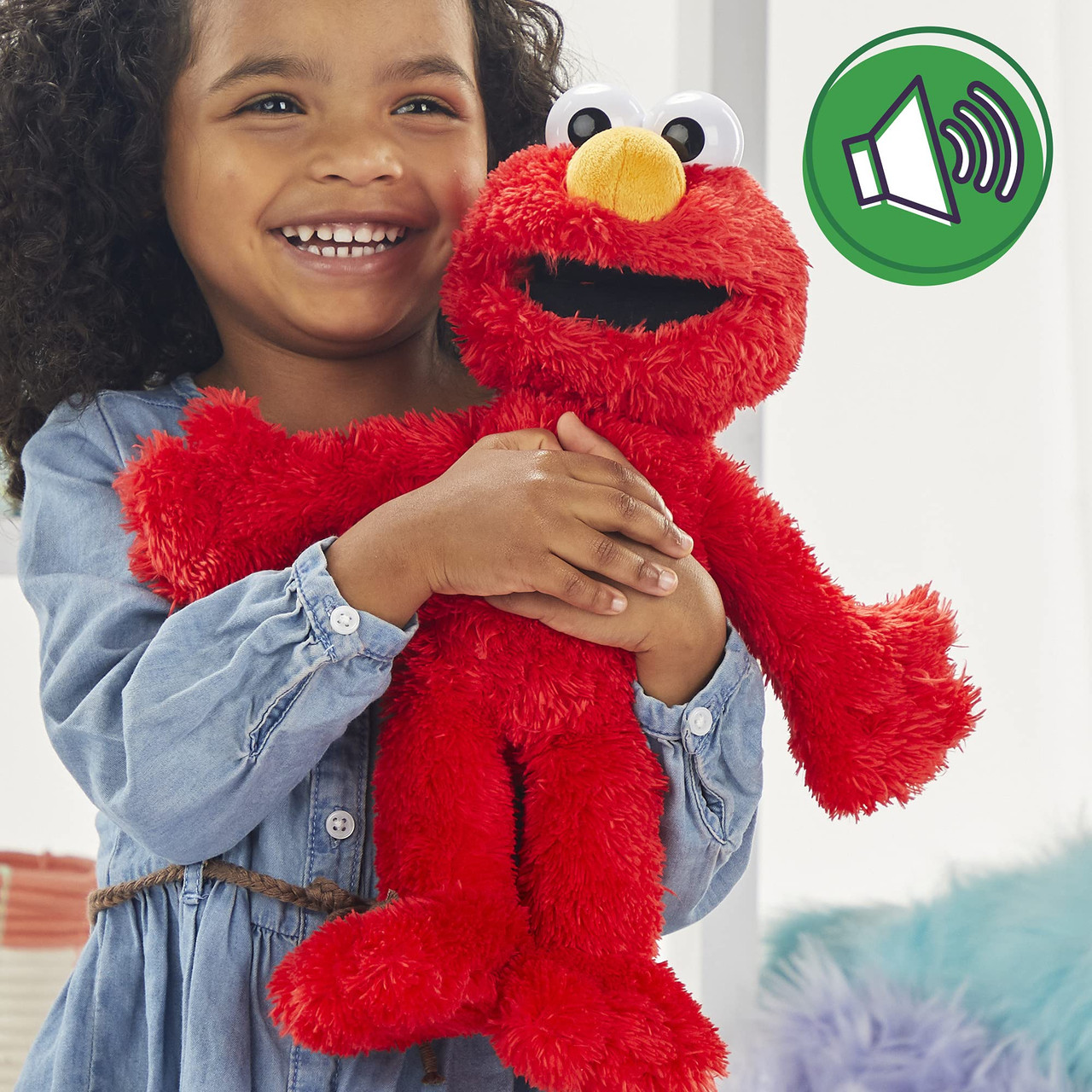 Sesame Street Tickliest Tickle Me Elmo, Laughing, Talking, 14-Inch