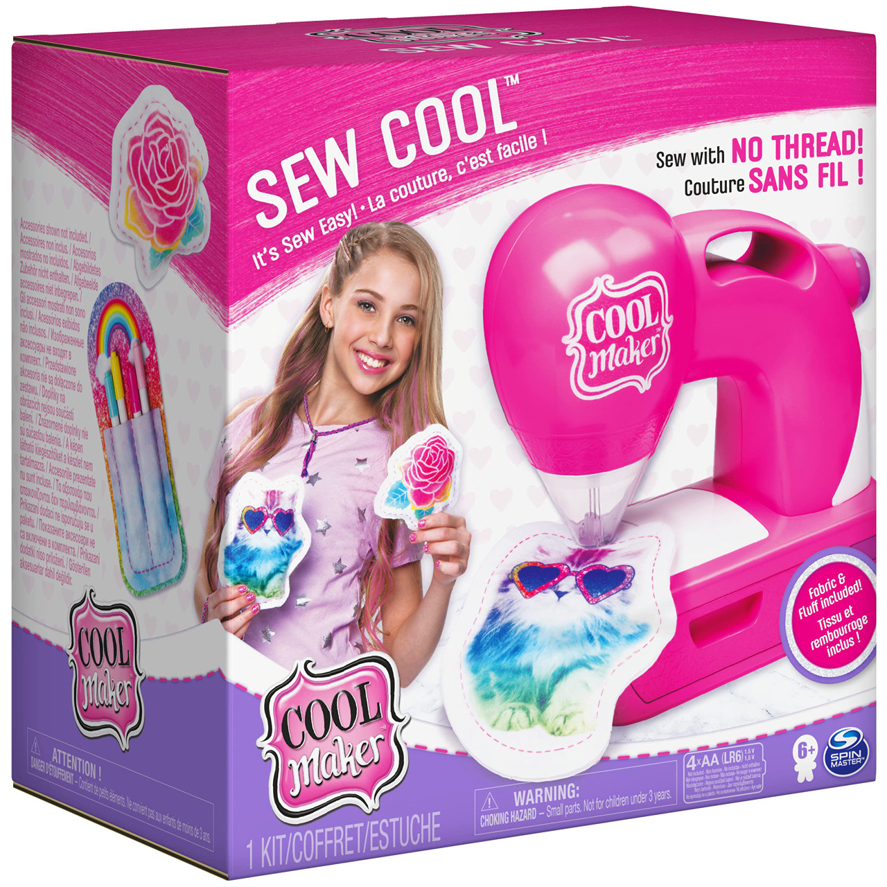  Cool Maker Sew Cool Sewing Machine with 5 Trendy Projects and  Fabric, for Kids 6 Aged and Up : Arts, Crafts & Sewing
