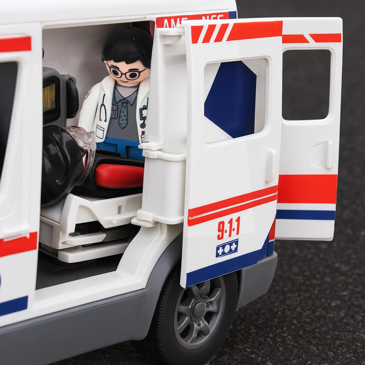 Playkidiz Push & Go Ambulance Toy Playset | Emergency Vehicle with
