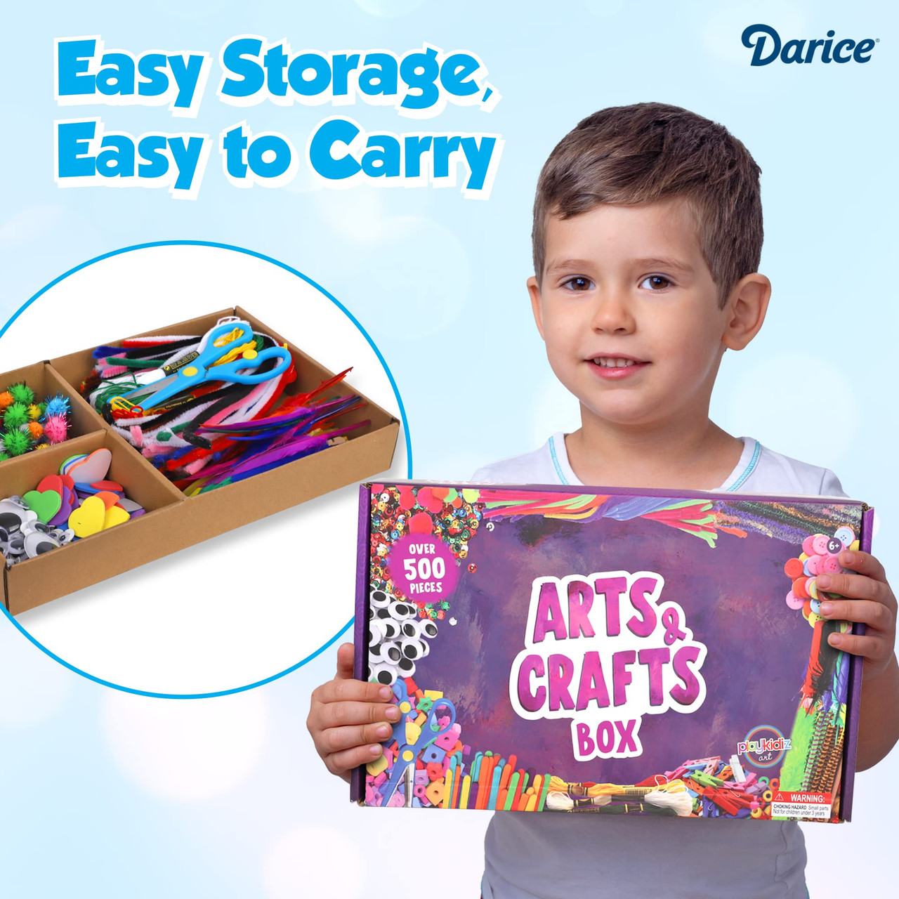 Arts and Crafts Supplies for Kids - Craft Art Supply Kit for