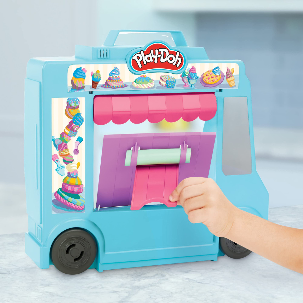 Play-Doh Ice Cream Truck Playset, Pretend Play Toy for Kids 3 Years and Up  with 20 Tools, 5 Modeling Compound Colors, Over 250 Possible Combinations -  Toys 4 U