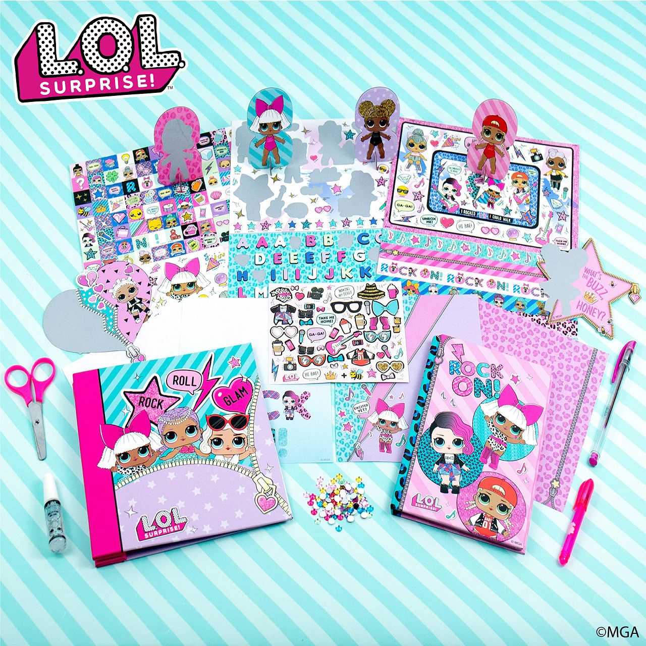 L.O.L. Surprise! 3-in-1 Stylin' Studio by Horizon Group USA, DIY Craft  Activity Kit, Enjoy Scrapbooking, Color Pages, Secret Diary & Decking Up  Paper