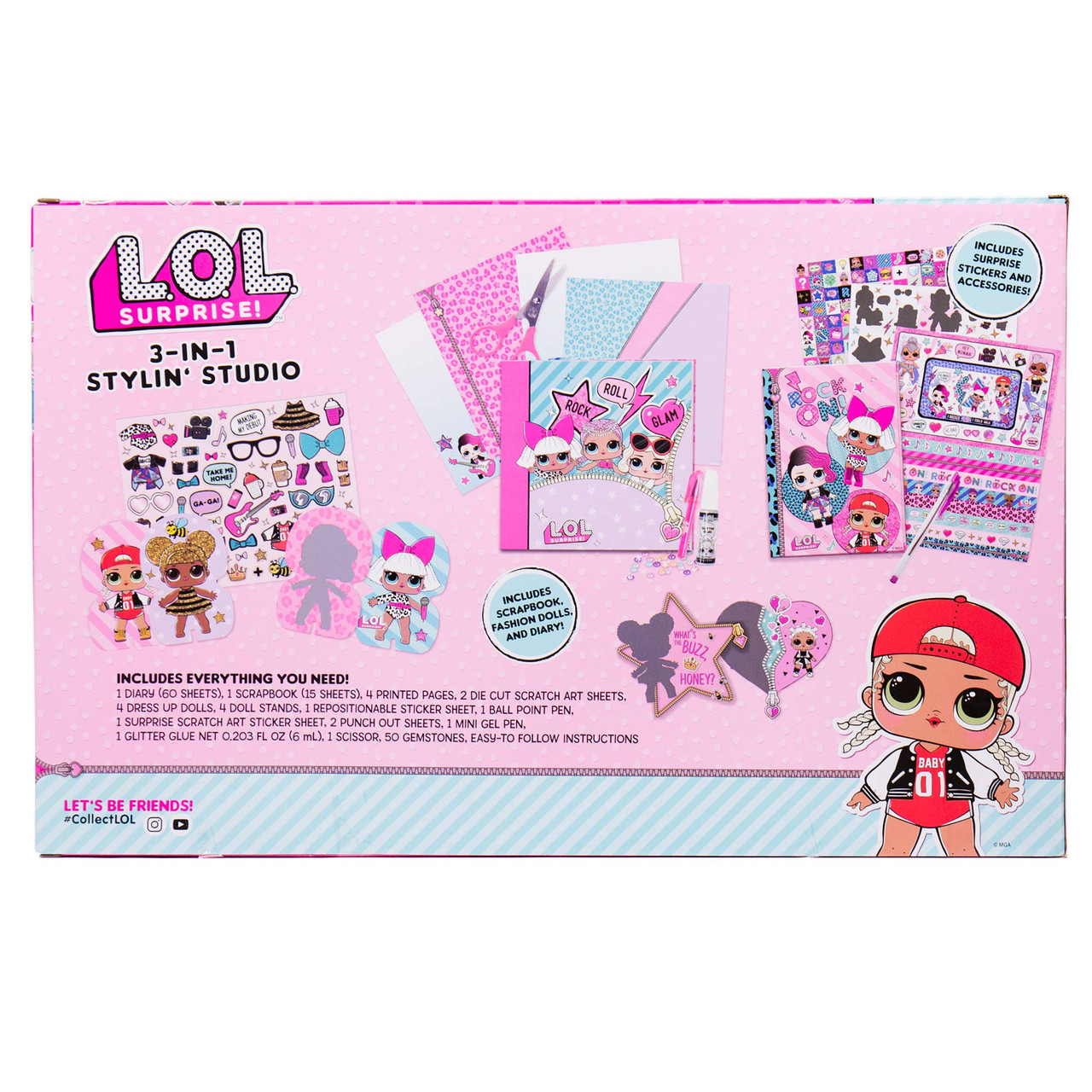 LOL Surprise Dolls Gel Pens Girls Colored and Glitter Pens with