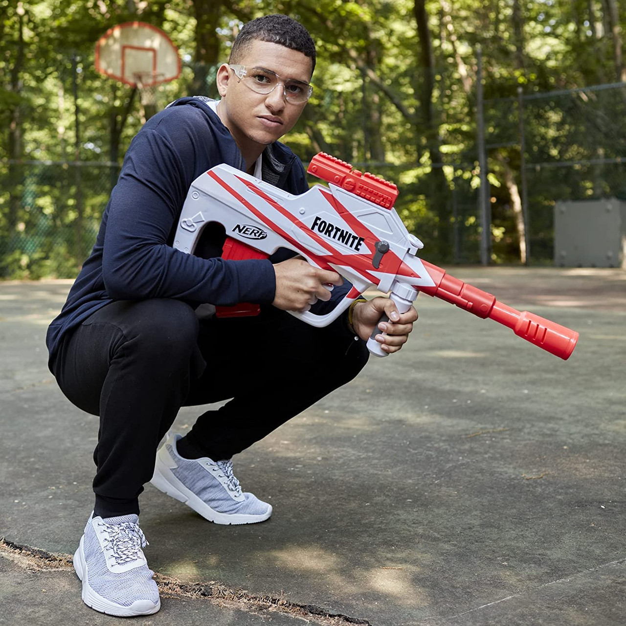 NERF Fortnite B-AR Motorized Dart Blaster - Fortnite Converge Wrap