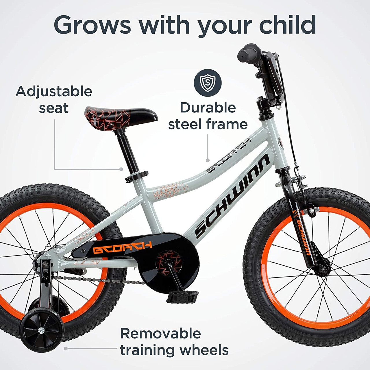 Schwinn Scorch Boy's Bike with Training Wheels, 16\