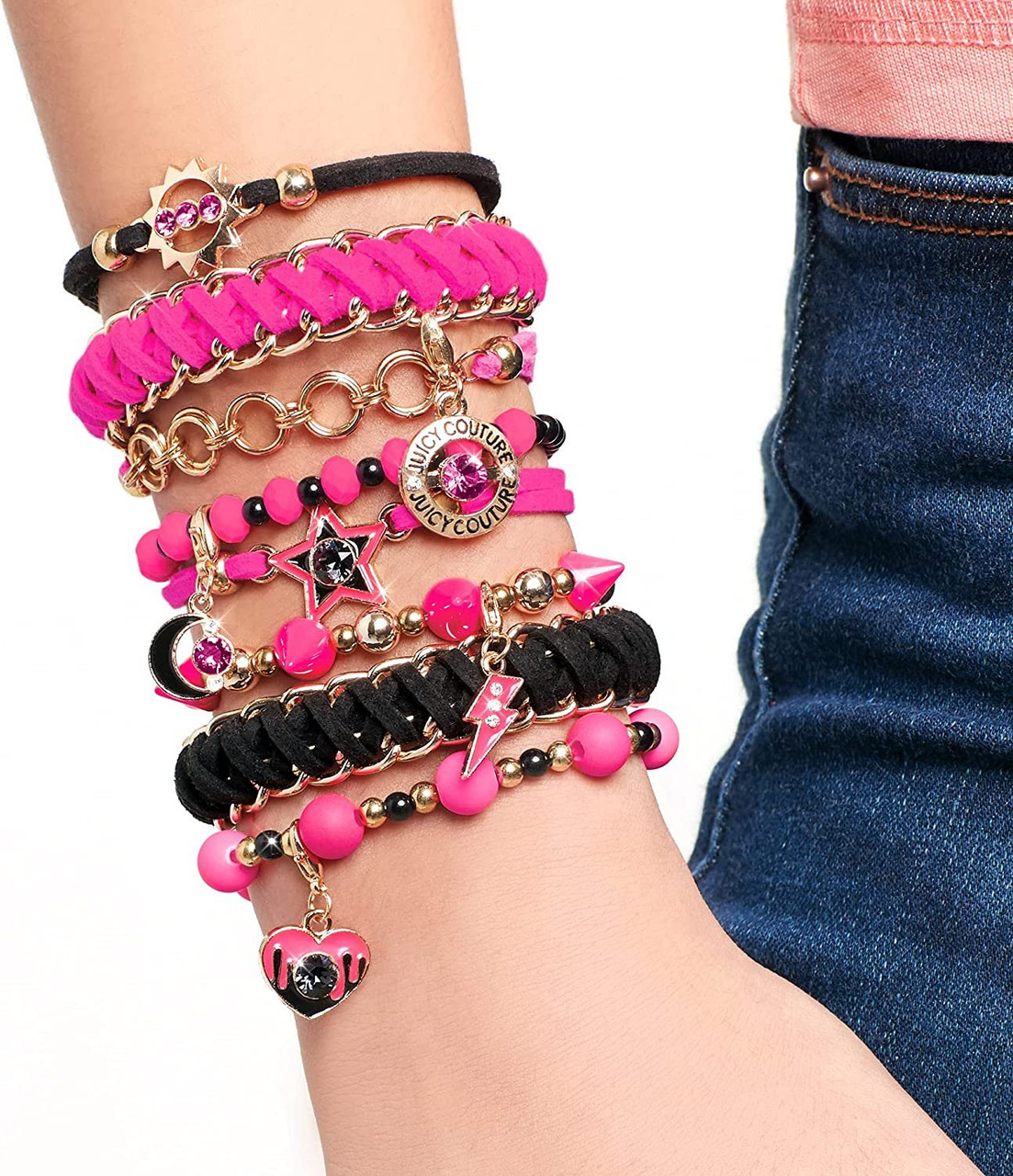 Make It Real – Juicy Couture Chains & Charms. DIY Charm Bracelet Making Kit  for Girls 
