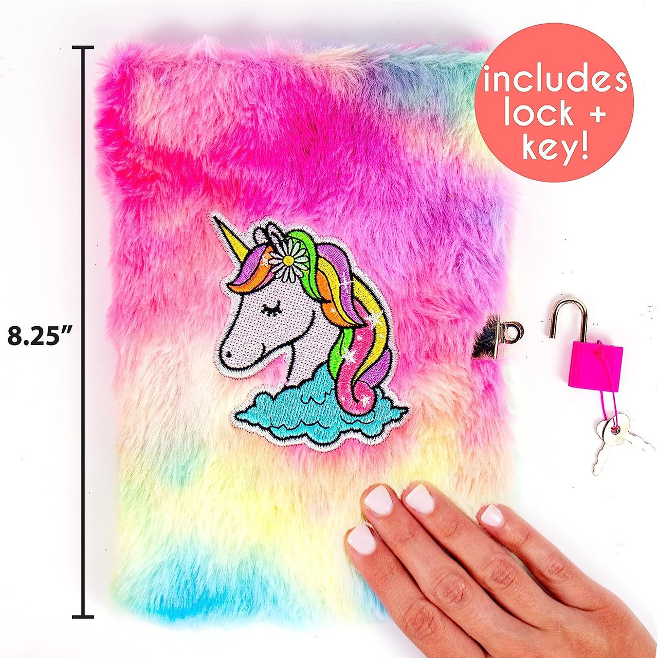 Just My Style Tie-Dye Fuzzy Diary by Horizon Group USA