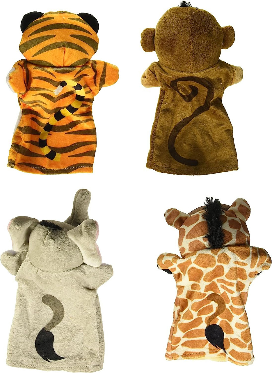 Melissa & Doug Zoo Friends Hand Puppets (Set of 4) - Elephant