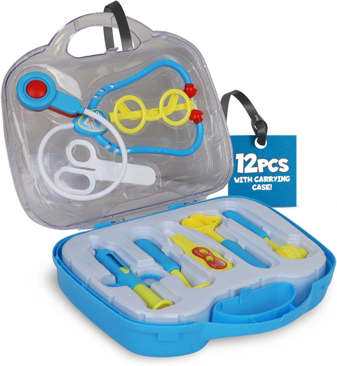 Stethoscope Children's Play Doctor Bag Play-Act 16Pcs Kids