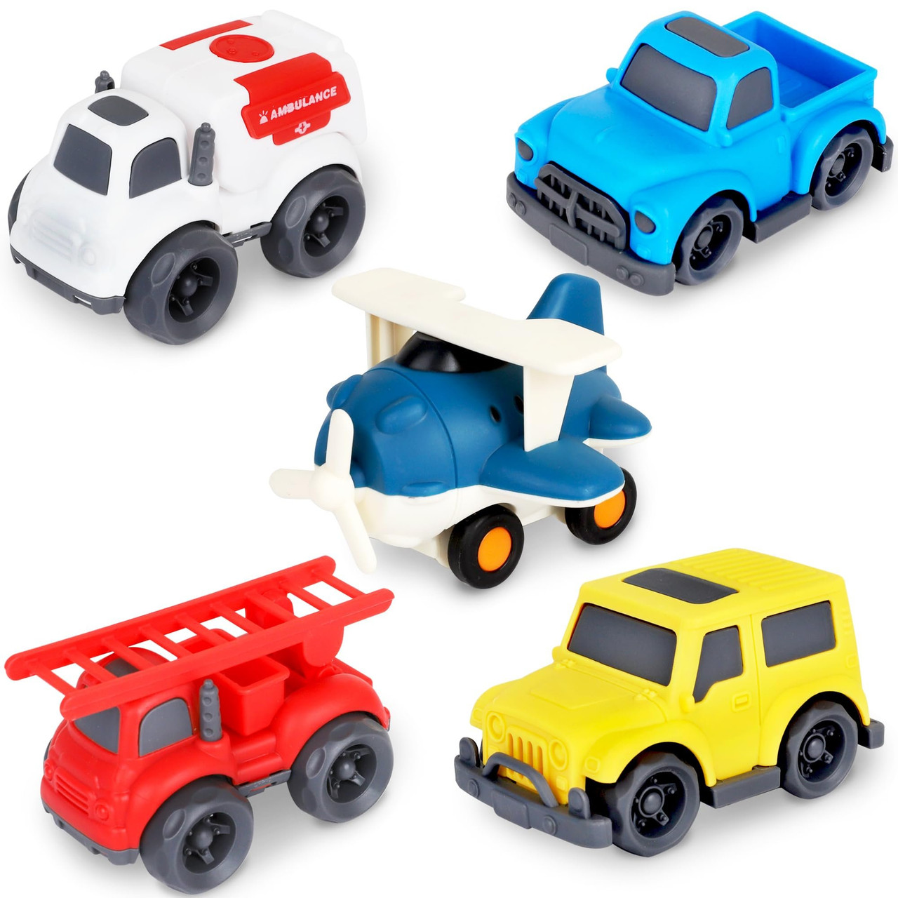 Playkidiz Pack Toddler Car Toys Playset Toy Cars, Including