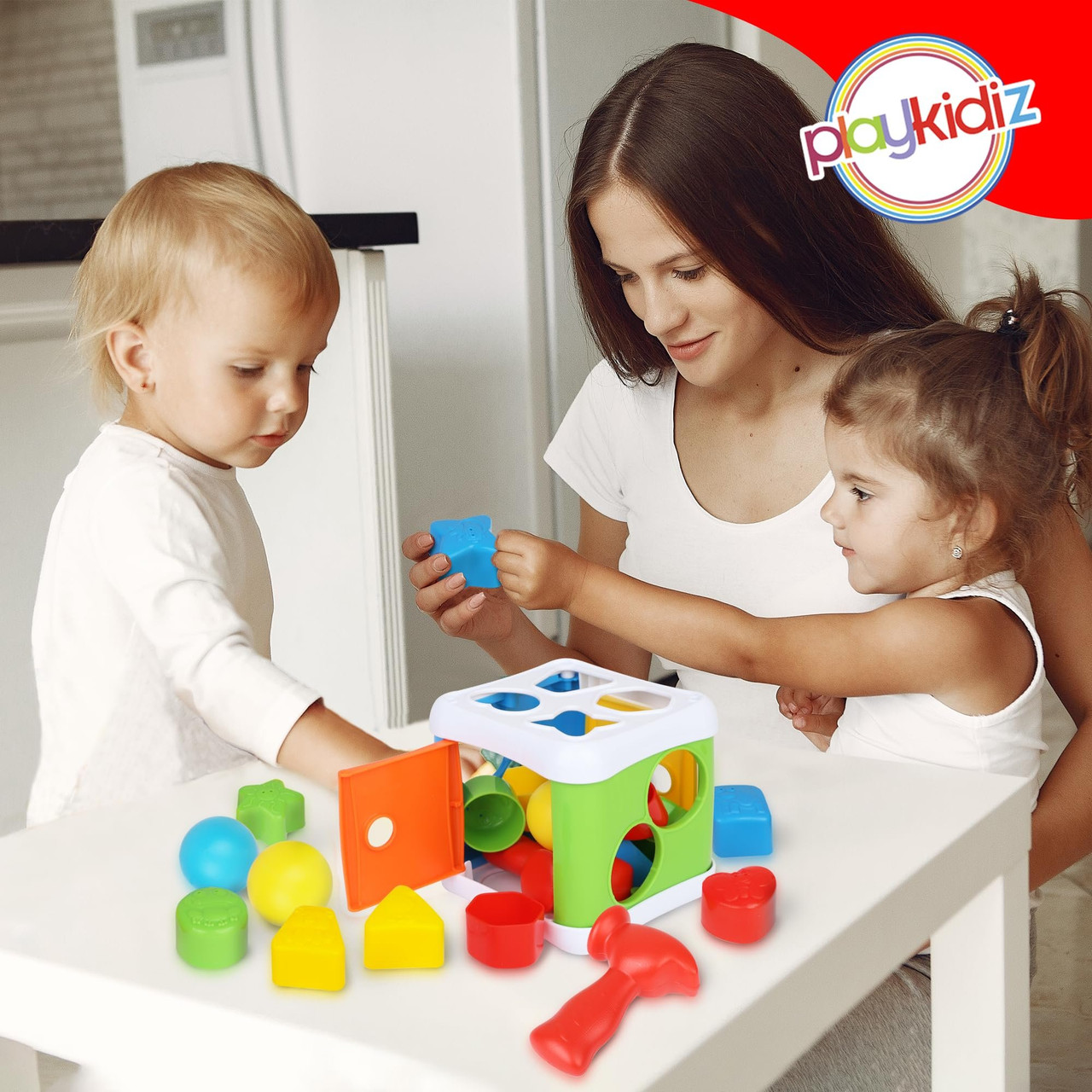 Playkidiz Pound a Ball and Shape Sorter - 2 in 1 Developmental