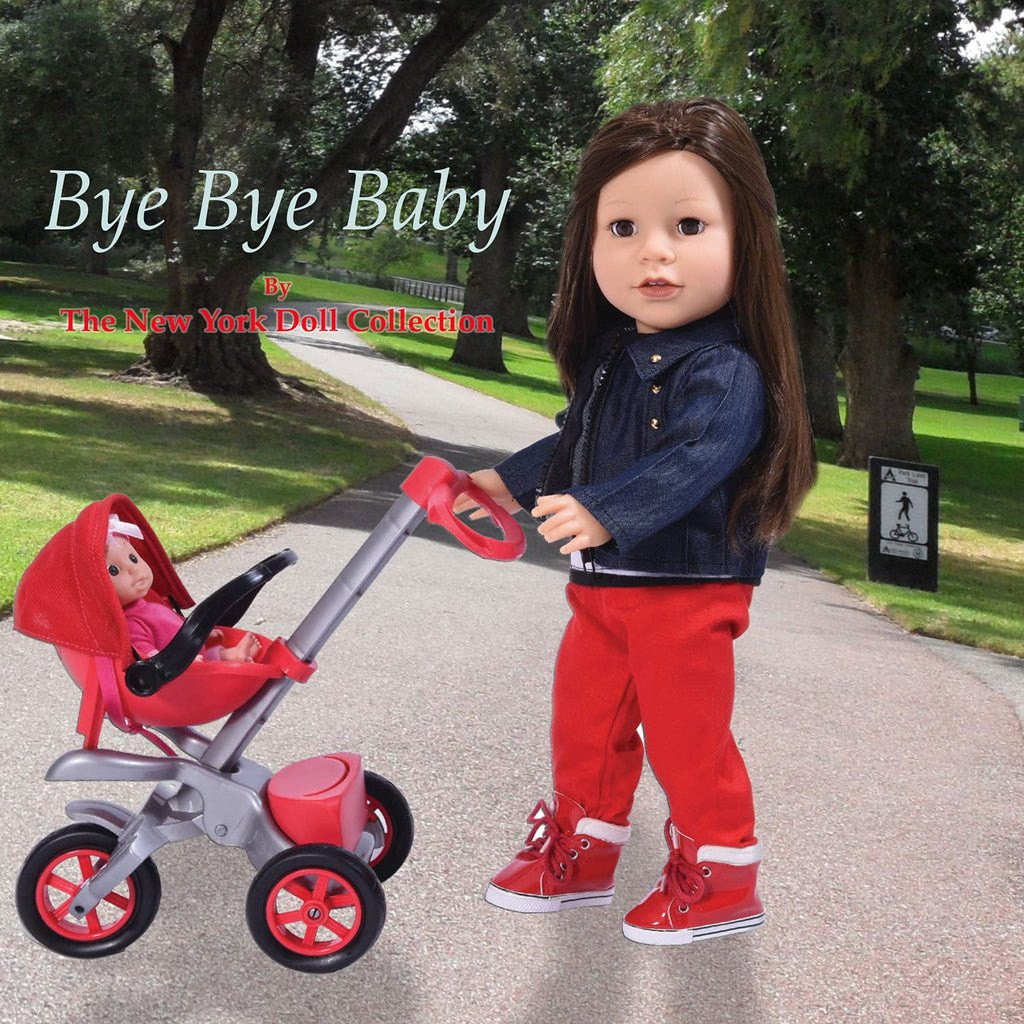DIS-Bye Bye Baby Doll Stroller Play set for 18 inch Dolls Great