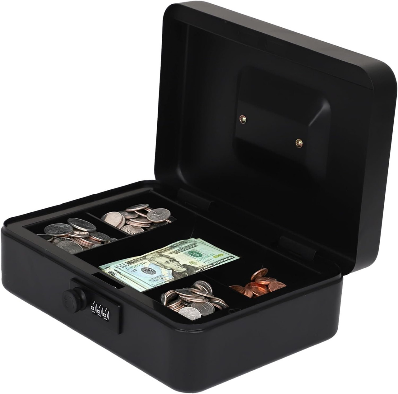 Darice Classic Cash Box - Extra Large Money Safe for Cash