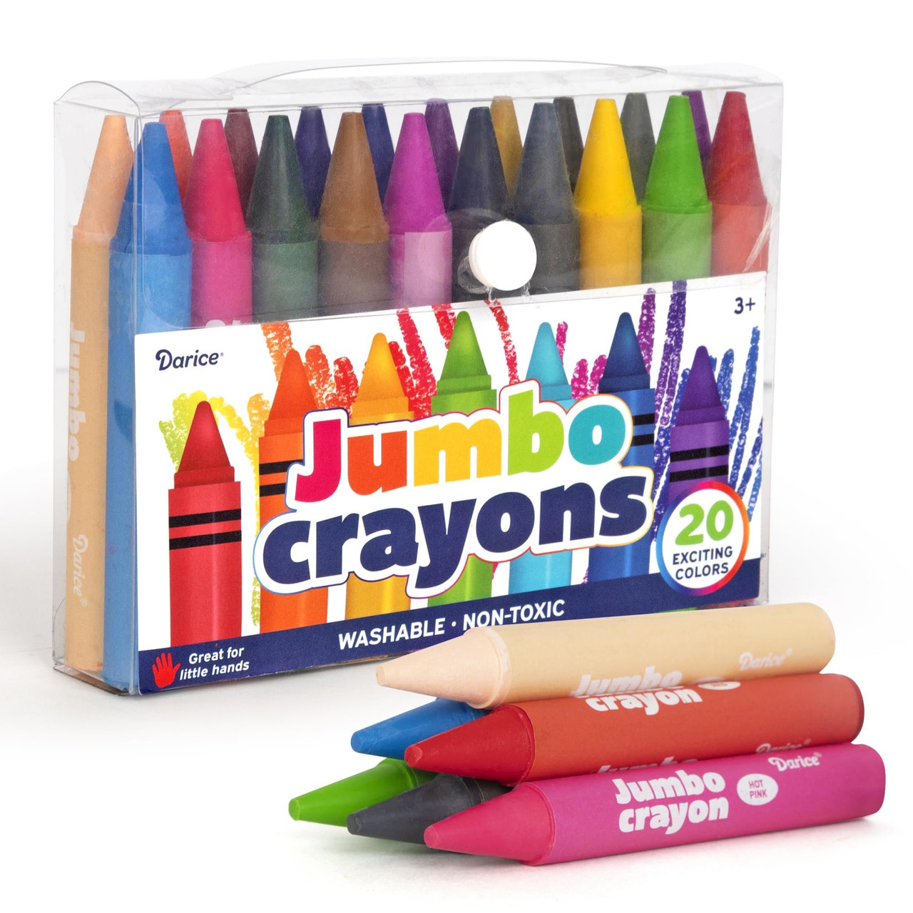 Abeec 24 Stacking Crayons - Party Bag Fillers For Kids Bags Twistable