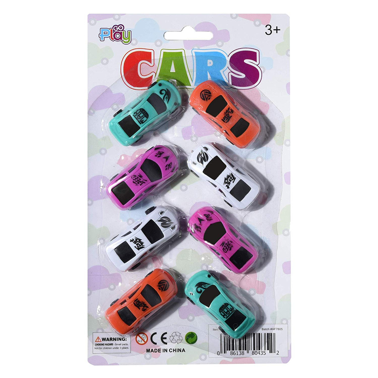 Go Play Toy Cars Set Bulk Pack of [8] Mini Collectible Toy Race Cars for  Boys