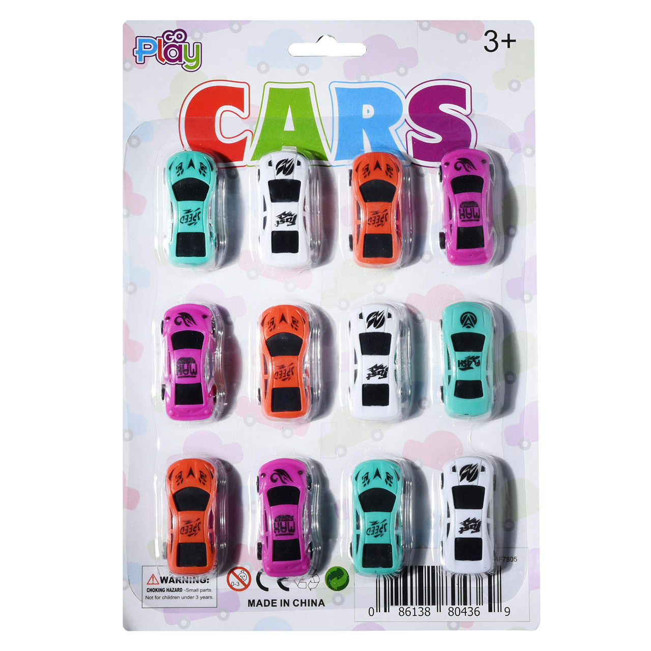 Go Play Toy Cars Set Bulk Pack of [8] Mini Collectible Toy Race Cars for  Boys