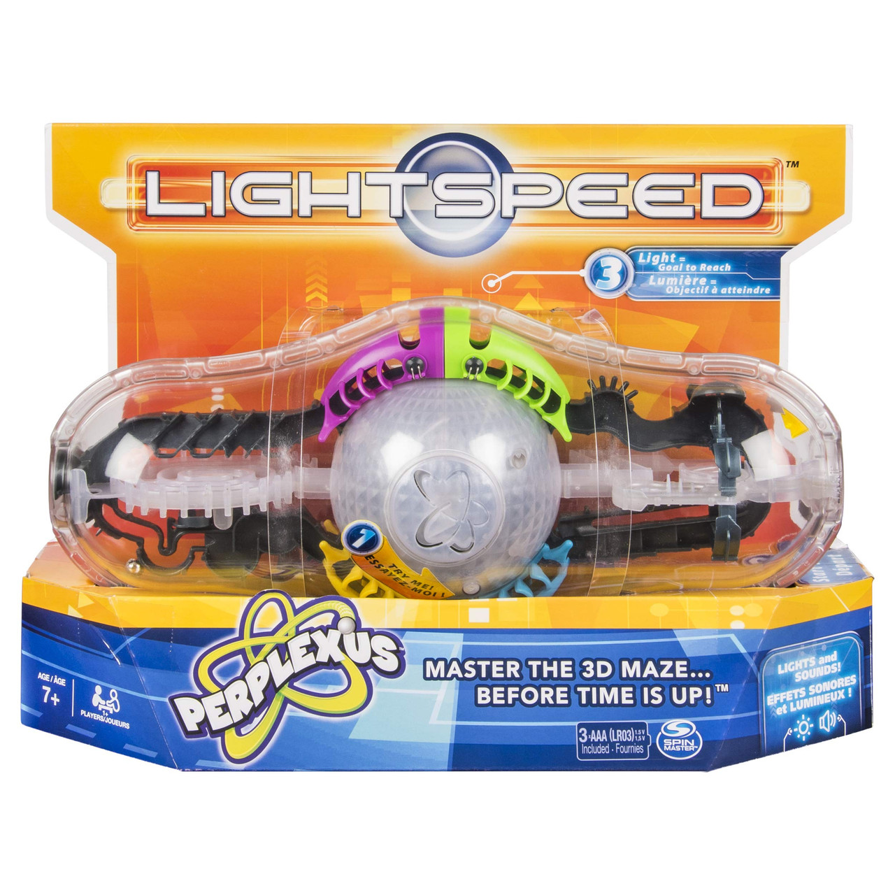 Perplexus Light Speed Game, 3D Brain Teaser Maze with Lights and Sounds for  Kids Aged 7 and Up - Toys 4 U