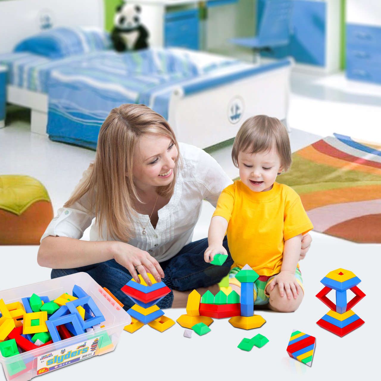 pyramid building blocks toys